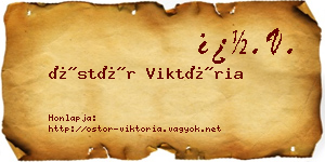 Östör Viktória névjegykártya
