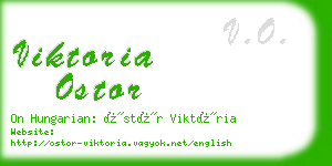 viktoria ostor business card